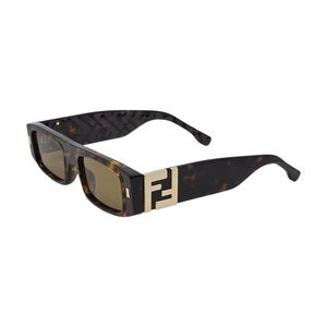 Chic Tortoise Rectangular Sunglasses FENDI